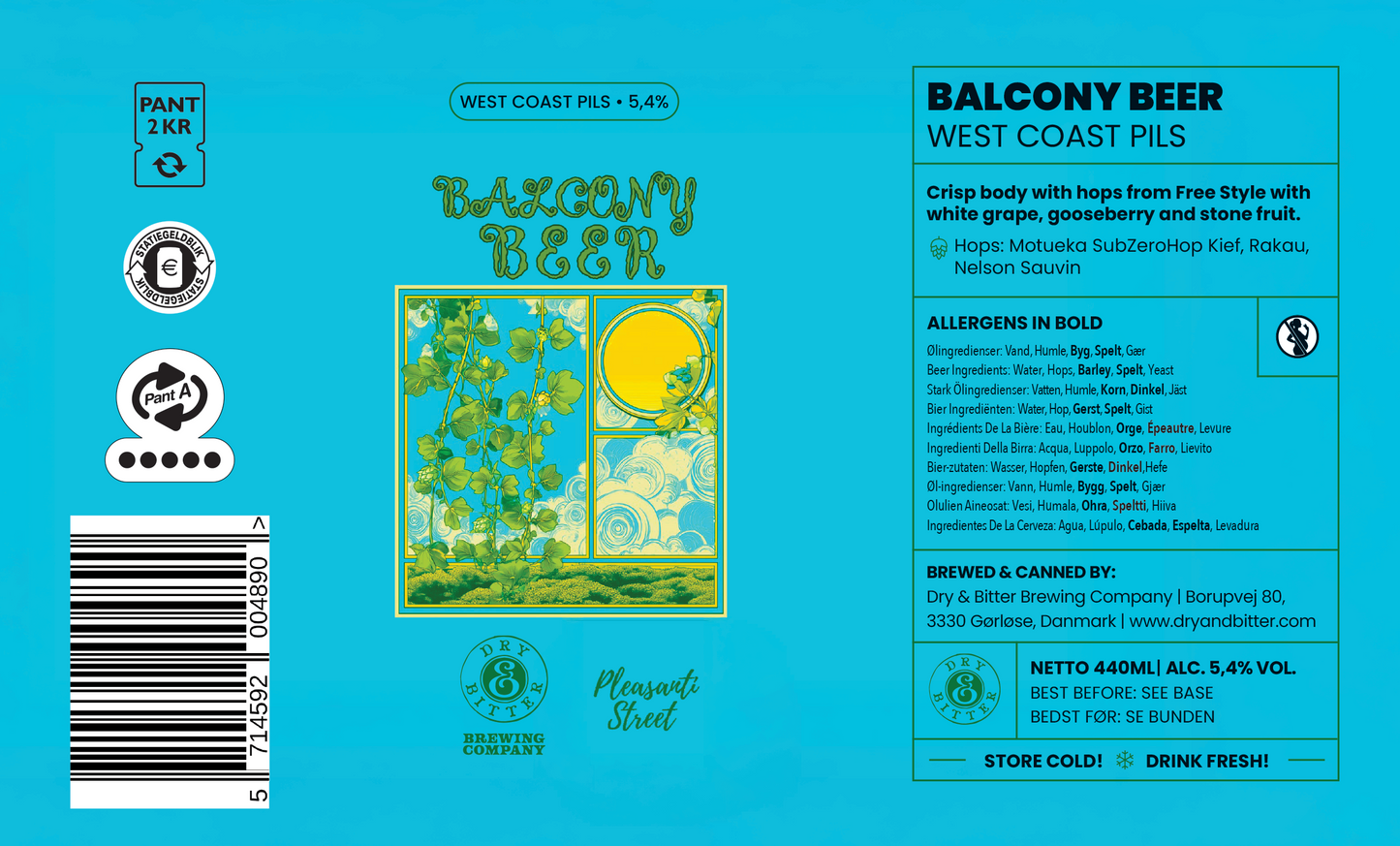 Balcony Beer | West Coast Pilsner