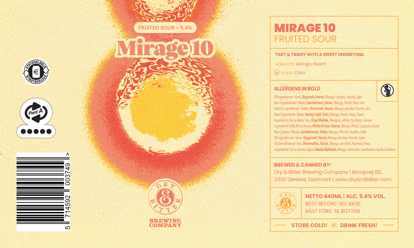 Mirage V10 | Mango & Peach Sour